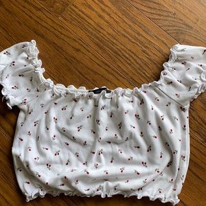 Forever 21 rose crop top size small